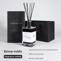 Coffret cadeau d'aromathérapie en rotin sans feu de grande capacité Parfum d'huile haut de gamme pour les décorations de chambre d'hôtel Disposition des lieux