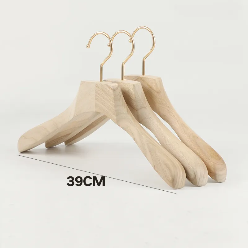 Good quality luxury Wooden pants Hanger Camphor Wood Hanger For Clothing Store hanger clip