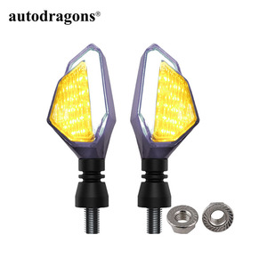 Clignotants LED pour moto, feux de signalisation gauche et droite, feux de jour, indicateurs, clignotants - Product Image 5