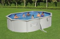 Piscine hors sol ovale en acier Bestway 56369/561RR/561RRE Hydrium 6,10 m x 3,66 m x 1,22 m, ensemble de piscine en PVC pour l'extérieur