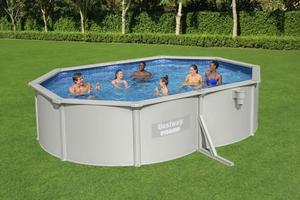 Bestway 56369/561rr/561rre hydrium 6.10 m x 3.66 m x 1.22 m hình bầu dục tường thép trên mặt đất hồ bơi đặt PVC hồ bơi ngoài trời - Product Image 2