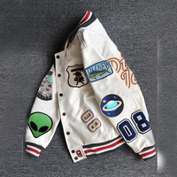 Diznew Veste de baseball universitaire personnalisée Nouvelle veste Letterman à la coupe ajustée et élégante avec logo personnalisé Veste à capuche et sweat-shirt pour hommes