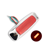 Luz Trasera Lateral LED de 12/24V Estable con Flash y 3 Cables para Autobús, Camión, Remolque, Indicador de Advertencia