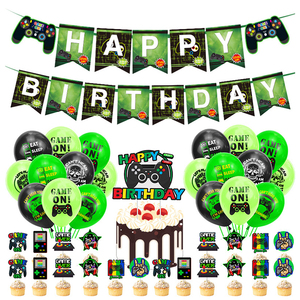 Decoración <span class=keywords><strong>de</strong></span> fiesta <span class=keywords><strong>de</strong></span> Video juego para niño, plato <span class=keywords><strong>de</strong></span> papel, taza, servilleta, globo <span class=keywords><strong>de</strong></span> paja, cartel <span class=keywords><strong>de</strong></span> <span class=keywords><strong>cumpleaños</strong></span> para niño, decoración <span class=keywords><strong>de</strong></span> fiesta <span class=keywords><strong>de</strong></span> <span class=keywords><strong>cumpleaños</strong></span> - Product Image 1
