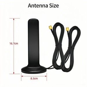 <span class=keywords><strong>Antena</strong></span> Externa MIMO Omnidireccional de Largo Alcance con Base Magnética de 12dBi para 4G 5G LTE de 600-6000MHz con Doble Conector SMA Macho - Product Image 5