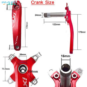 SeeMore Selection Pédalier de VTT Creux Intégré 170mm 104 BCD 32-38T pour VTT Jeu de pédaliers de plateau - Product Image 4