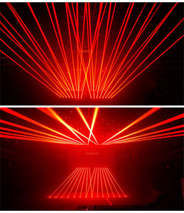 Laser rosso + <span class=keywords><strong>LED</strong></span> RGB lampade 8 occhi testa mobile Laser <span class=keywords><strong>Array</strong></span> barra Laser luce Laser Pixel <span class=keywords><strong>Bar</strong></span> fase luce - Product Image 4
