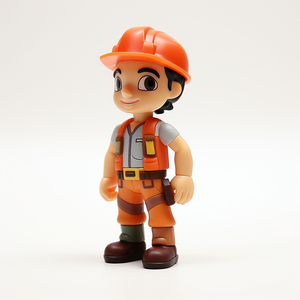 Figurine de <span class=keywords><strong>pompier</strong></span> en PVC personnalisée en gros, mini modèle de <span class=keywords><strong>pompier</strong></span>, jouet éducatif pour enfants - Product Image 2