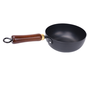 24cm <b>Wok</b> Fish scale pattern hammer forging design physical anti-sticking scratch resistant and durable in stock - Product Image 6