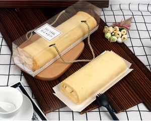 Caja Rectangular Transparente de Plástico PET para <span class=keywords><strong>Mousse</strong></span> y Bizcochos Suizos, para Llevar en la Mano - Product Image 2