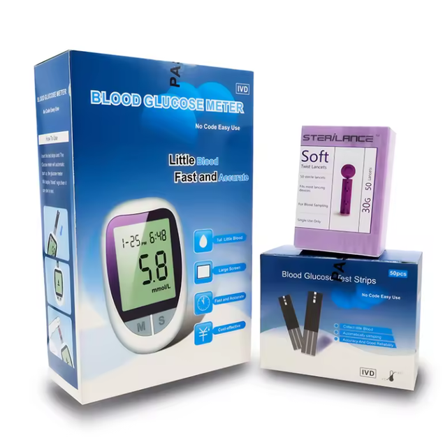 Portable Medical Device Digital Glucometer Blood test Machine Clinic Use