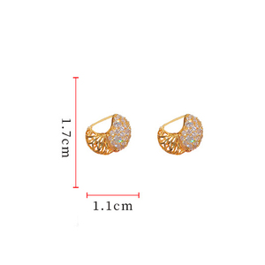 Orecchini a Cerchio in Rame Vianrla 2026, Nuovi con Zirconi AAA+, Placcati Oro/Argento, Gioielli alla Moda - Product Image 2