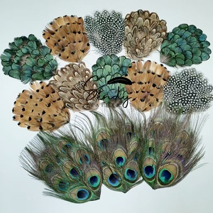 Bán Buôn Tự Nhiên Làm Tay Đầy Màu Sắc Miếng Đệm Lông Lông Cho Mũ Headbands Quà Tặng Thủ Công Mỹ Nghệ DIY Millnery Trang Phục Trang Trí - Product Image 1