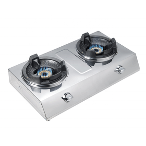 Plaques de cuisson de cuisine portables Cuisinière à gaz de table <span class=keywords><strong>en</strong></span> acier inoxydable Cuisinière à gaz 2 brûleurs Cuisinière à gaz lpg - Product Image 2