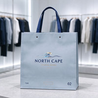 Sacs en papier cartonnés OEM d'usine, pelliculage mat, taille personnalisée pour la promotion de la marque, emballage en sac en papier