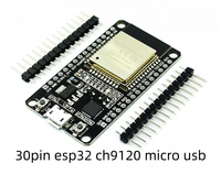 Carte de développement micro USB ESP32 30Pin WiFi + BT Ultra-Low Power Consumption Dual Core ESP32 ESP-32S 2.4 GHz Expansion Board