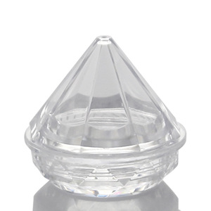 Pot de crème en forme de diamant de 5g Conteneur d'ombre à paupières Pot de poudre scintillante en forme de cône - Product Image 1