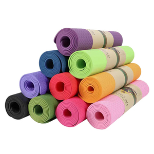 Esterilla de yoga personalizada de fábrica Logotipo de alta calidad al por mayor Esterilla de yoga antideslizante TPE - Product Image 2