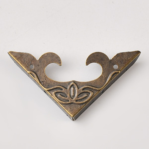 Hebilla Triangular de Esquina, Accesorio Metálico de Bronce, Protector de Bordes de Estilo Chino Moderno - Product Image 1