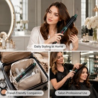 Cepillo Eléctrico para Rizar el Cabello Torlin con Calor Ajustable (120-230°C), Pantalla LCD y Calentador PTC - Herramienta de Calidad Profesional