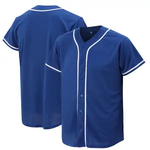 Wholesale sublimation printing baseball tops for kids China bargain baseball jersey in good quality