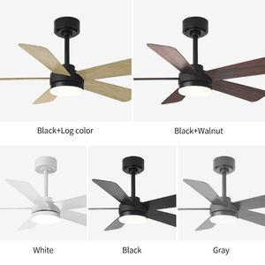 Đen felier quạt trần với ánh sáng 42 52 trong quạt trần ánh sáng với điều khiển từ xa LED Đen Quạt trần đèn cho phòng khách - Product Image 2