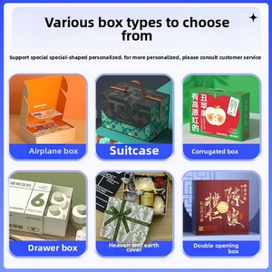 Wholesale Minimalist Orange Square <b>Gift</b> <b>Box</b> with Heaven Earth Lid Large High-End <b>Empty</b> Wedding <b>Gifts</b> Food <b>Box</b> for Candle Use - Product Image 2