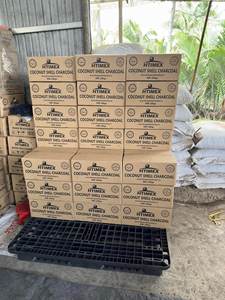 VENTE FLASH - CHARBON DE COQUILLE DE NOIX DE COCO NOIR Forme de briquette pour utilisation agricole Haute qualité et prix compétitif Exportation du Vietnam - Product Image 5