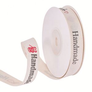 Ruban en coton imprimé de haute qualité et durable de 1,5 cm pour couronnes de Noël et emballages cadeaux faits main, 10 yards par rouleau - Product Image 3