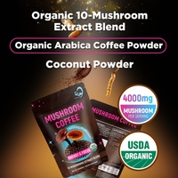 Café Energético 10 en 1 de Chinaherbs OEM, Café Personalizado con 12 Superalimentos, Café de Hongos con Melena de León, Maitake y Hongos Ostra, Sabor Suave