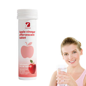 Comprimés OEM de multivitamines B12 B6 de haute qualité Vinaigre de pomme Tablette effervescente Complément alimentaire pour système immunitaire et digestif - Product Image 1