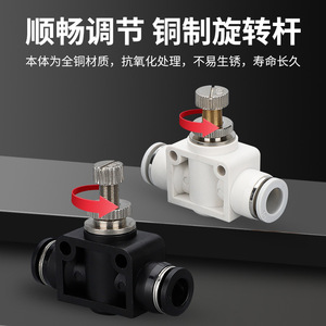 Válvula de Control de Gas de Conexión Rápida Roscada de 6mm SL4 M5 de Una Vía para Sistema Neumático - Product Image 4