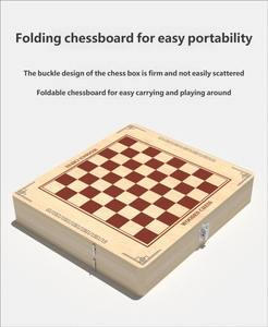 Juego de Ajedrez de Madera Interactivo y Portátil, Educativo, para Fomentar el Acercamiento entre Padres e Hijos, Diversión para Niños y Entretenimiento para Fiestas - Product Image 6