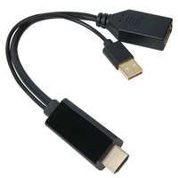 Câble HDMI vers DP VCOM 4K 60Hz, mâle vers femelle, convertisseur vidéo HD pour ordinateur, moniteur, projecteur