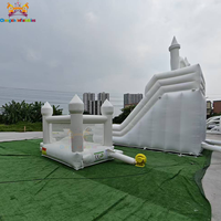 Château gonflable commercial en PVC pour tout-petits, mini château de mariage blanc, piscine à balles, garantie 3 ans, facile à monter