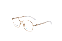 Lunettes optiques unisexes Superovo en alliage avec bordure diamantée, dégradé gris, verres correcteurs ou neutres, décor imprimé