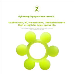 Bloc tampon élastique en PVC PU pour pompe à moteur fabriqué en Chine Isolation de vibration résistante à l'huile industrielle Plum Blossom Pad - Product Image 6