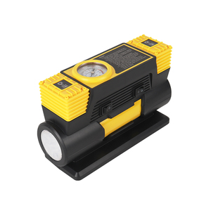 Portable High-Pressure <strong>150psi</strong> ABS+Metal 12V Car Tire <strong>Air</strong> <strong>Compressor</strong> with Tire Pressure Monitor Double Cylinder - Product Image 3