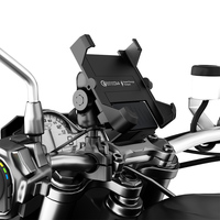 Support de téléphone portable pour vélo/moto, avec port USB, étanche IPX6, en alliage d'aluminium, compatible avec l'installation sur guidon Kawasaki