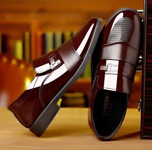 Chaussures habillées montantes en cuir véritable personnalisées avec coussin d'air, à enfiler, pour homme, idéales pour mariage, bureau et carrière - Product Image 3