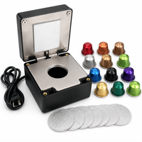 Machine manuelle de scellage de capsules de café, scelleuse de dosettes en aluminium pour capsules de café, utilisation facile à la maison ou au bureau