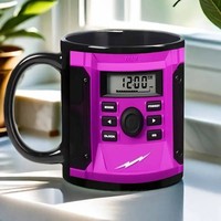Mug à café en céramique de luxe alimenté électriquement avec isolation thermique de 24 à 36 heures, design léger de 0,5 kg