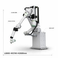 Robot de peinture automobile 6 axes avec vision 3D pour la retouche automobile
