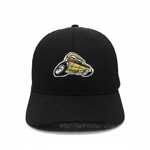 หมวกกีฬาปักโลโก้2D ออกแบบได้ตามต้องการหมวกกีฬาผ้าสีดำทั้งตัวขายส่งในเวียดนาม - Product Image 1