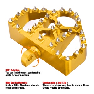 Clavijas de pie ancho Goldfire CNC, rotación de 360 grados, estilo MX <span class=keywords><strong>Chopper</strong></span> Bobber para Harley Dyna Sportster Fatboy Iron <span class=keywords><strong>883</strong></span> - Product Image 4
