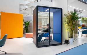 Cabina Telefonica da Ufficio Mobile a 2 Posti, Insonorizzata, per Riunioni e Chiamate Private, Ideale per Lavoro Concentrato in Uffici Open Space, Cabina Acustica Commerciale - Product Image 2