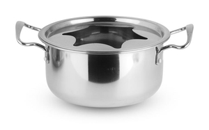 Ensemble de pot à <span class=keywords><strong>fondue</strong></span> en acier inoxydable en gros avec 6 fourchettes pour dîner à la <span class=keywords><strong>maison</strong></span>, restaurant, traiteur, usage pour faire fondre le fromage et le chocolat - Product Image 2