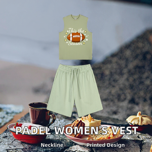 Gilet Casual in Maglia con Logo Frontale e Pantaloncini Abbinati per Padel - Product Image 2