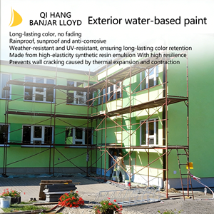 Peinture murale à base d'eau, peinture acrylique imperméable au latex, revêtement de peinture murale au latex pour extérieur et intérieur - Product Image 4