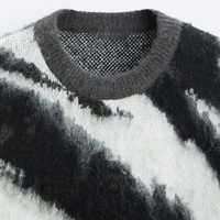 Benutzer definiertes Logo Oem Odm Pullover mit Rundhals ausschnitt Woll pullover Strickwaren Designer Winter Strick pullover Herren